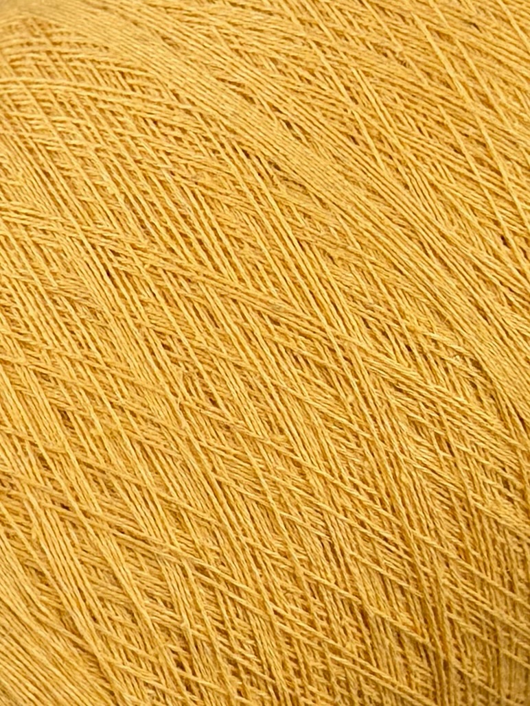 Toscano S.r.L. Art. Seta 854 Nm 2/30 – Filato seta, cotone, viscosa e lino col. Giallo 1062